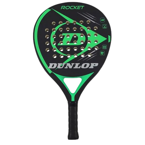 12. Dunlop Rocket Green POP Padel Racket Metalshield Frame: